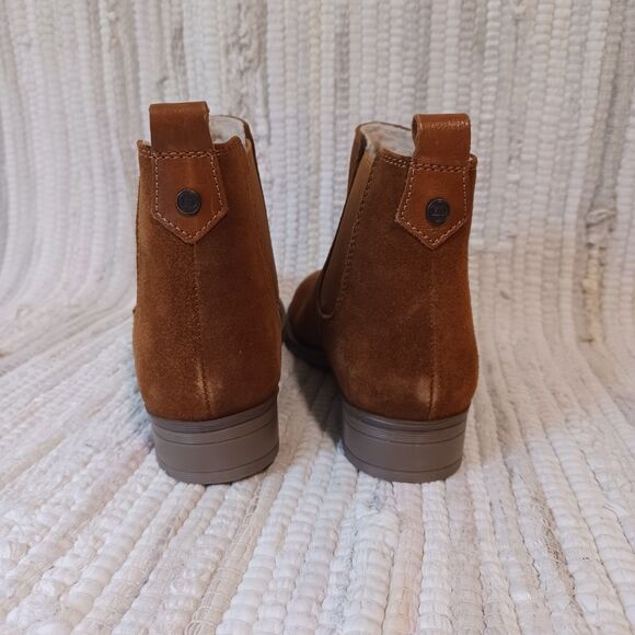 Sz 5.5 Dune London Leather Upper Chelsea Boots 1" Heel - Picture 3 of 7